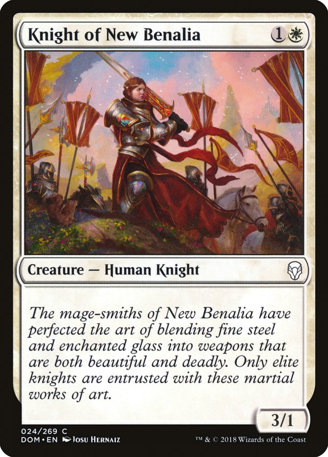 Knight of New Benalia [Dominaria] | Deep Dive Games St. Marys