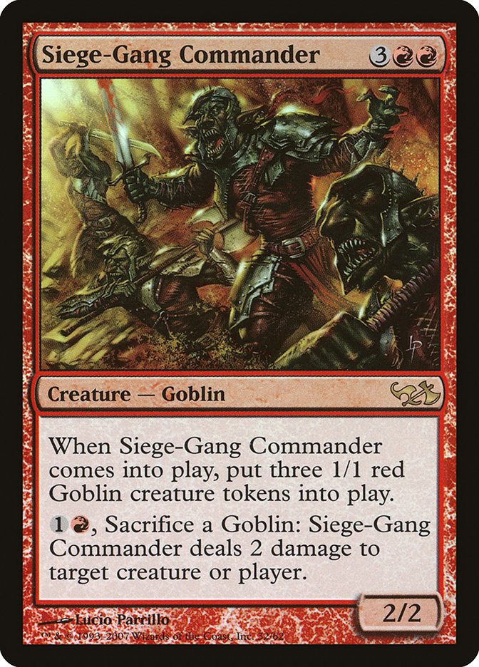 Siege-Gang Commander [Duel Decks: Elves vs. Goblins] | Deep Dive Games St. Marys