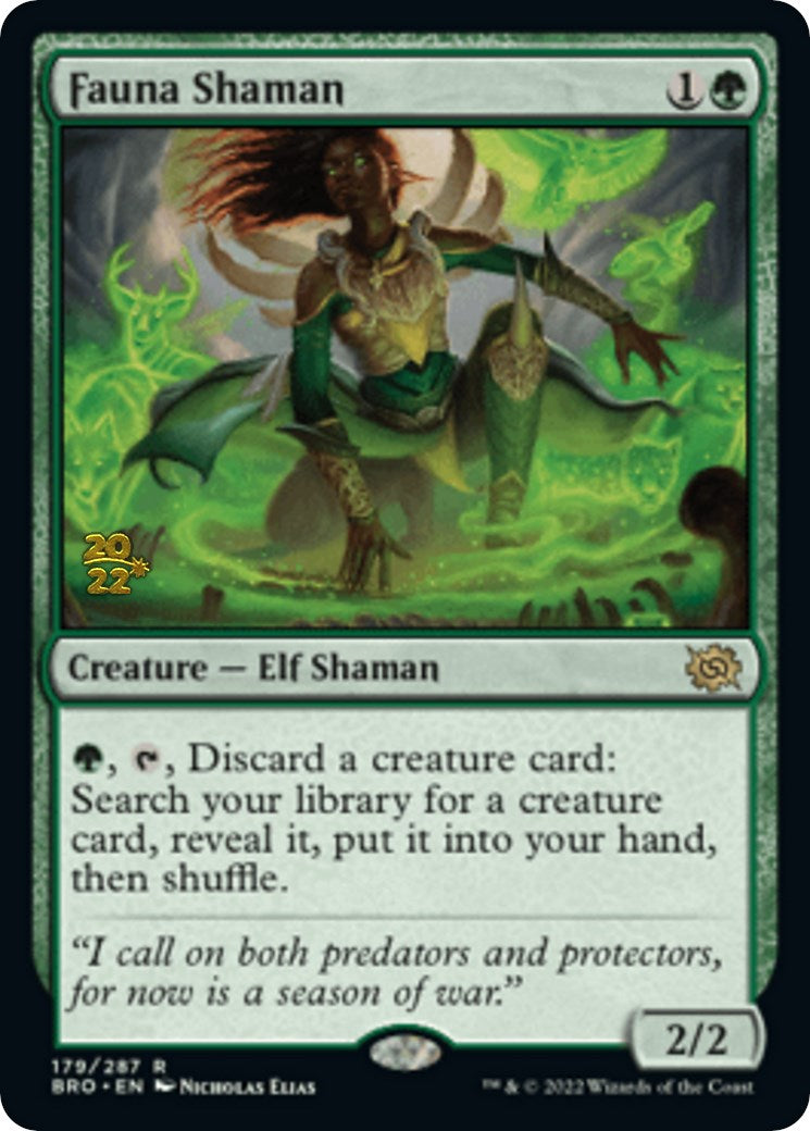 Fauna Shaman [The Brothers' War Prerelease Promos] | Deep Dive Games St. Marys