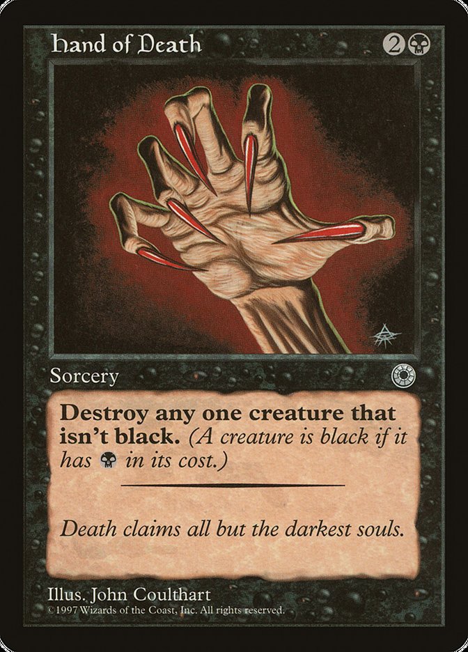 Hand of Death (With Creature Color Explanation) [Portal] | Deep Dive Games St. Marys