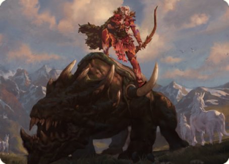 Meria's Outrider Art Card [Dominaria United Art Series] | Deep Dive Games St. Marys