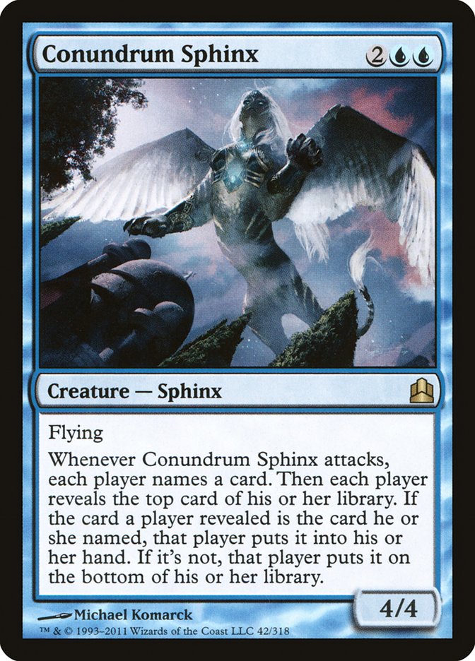 Conundrum Sphinx [Commander 2011] | Deep Dive Games St. Marys