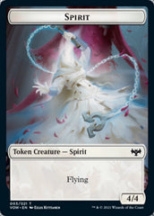 Blood // Spirit (003) Double-Sided Token [Innistrad: Crimson Vow Tokens] | Deep Dive Games St. Marys