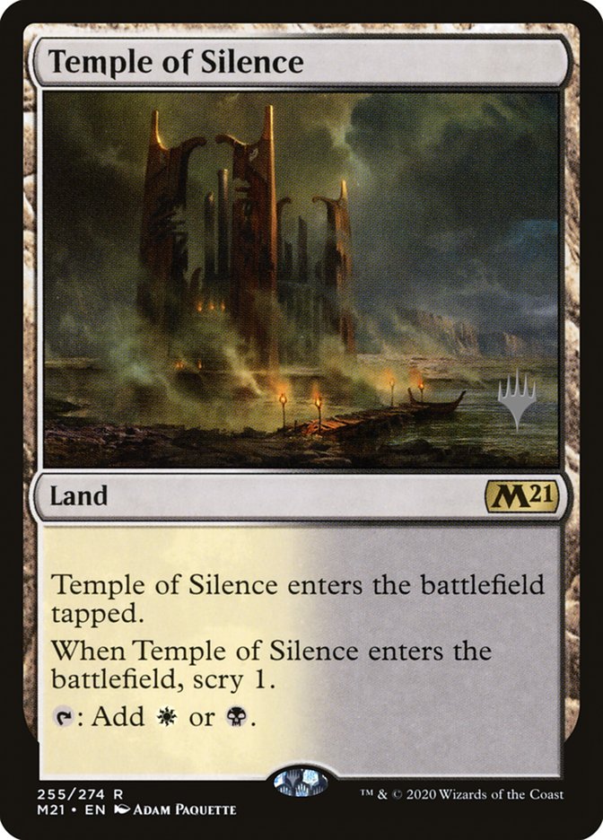 Temple of Silence (Promo Pack) [Core Set 2021 Promos] | Deep Dive Games St. Marys