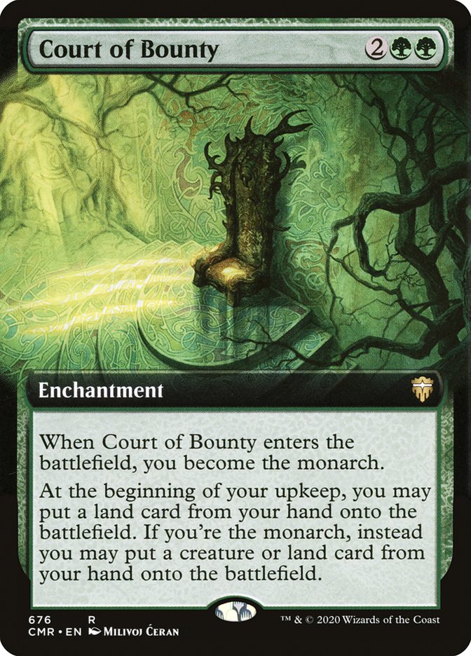 Court of Bounty (Extended Art) [Commander Legends] | Deep Dive Games St. Marys