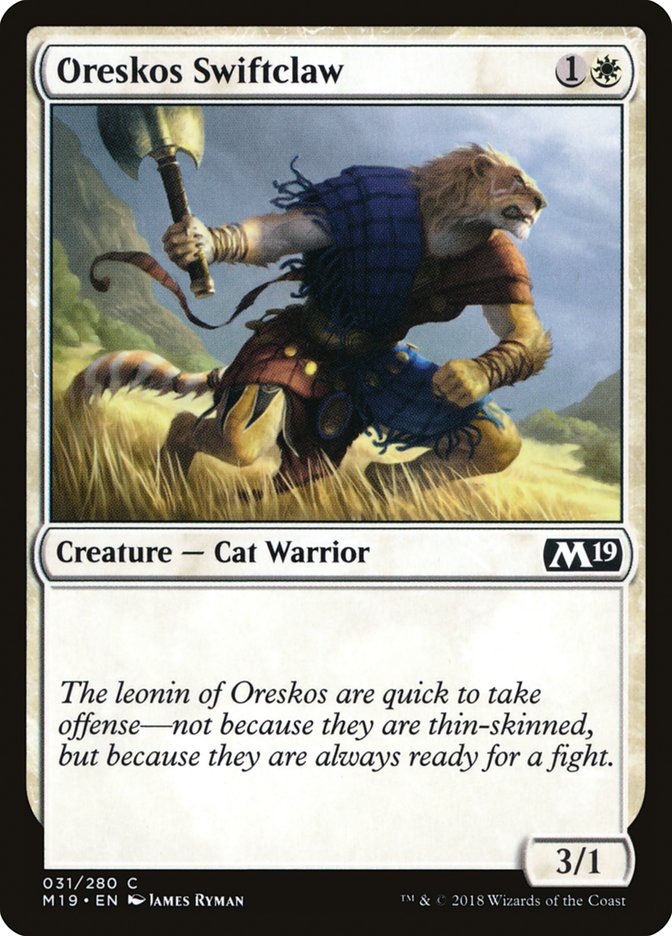 Oreskos Swiftclaw [Core Set 2019] | Deep Dive Games St. Marys