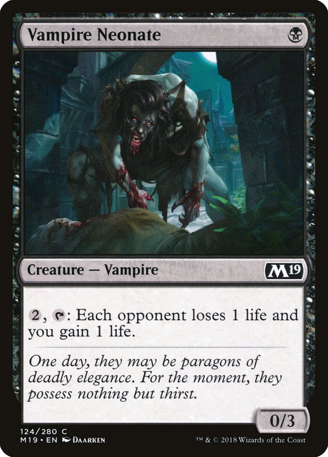 Vampire Neonate [Core Set 2019] | Deep Dive Games St. Marys