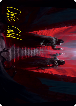 Vampires' Vengeance Art Card (Gold-Stamped Signature) [Innistrad: Crimson Vow Art Series] | Deep Dive Games St. Marys