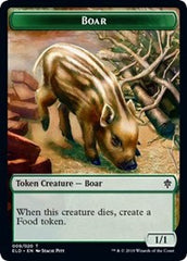 Boar // Food (15) Double-Sided Token [Throne of Eldraine Tokens] | Deep Dive Games St. Marys