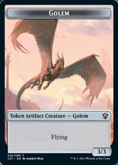 Golem (025) // Thopter Double-Sided Token [Commander 2021 Tokens] | Deep Dive Games St. Marys