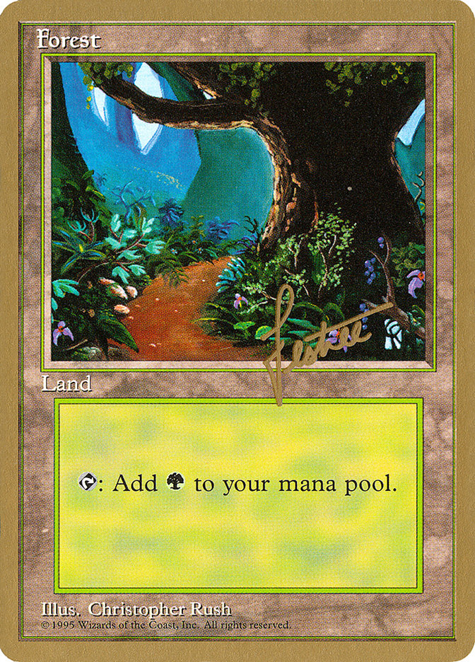 Forest (bl376) (Bertrand Lestree) [Pro Tour Collector Set] | Deep Dive Games St. Marys