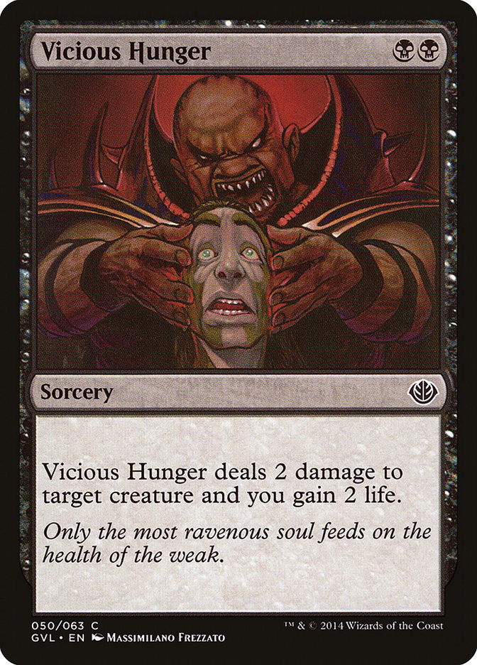 Vicious Hunger (Garruk vs. Liliana) [Duel Decks Anthology] | Deep Dive Games St. Marys