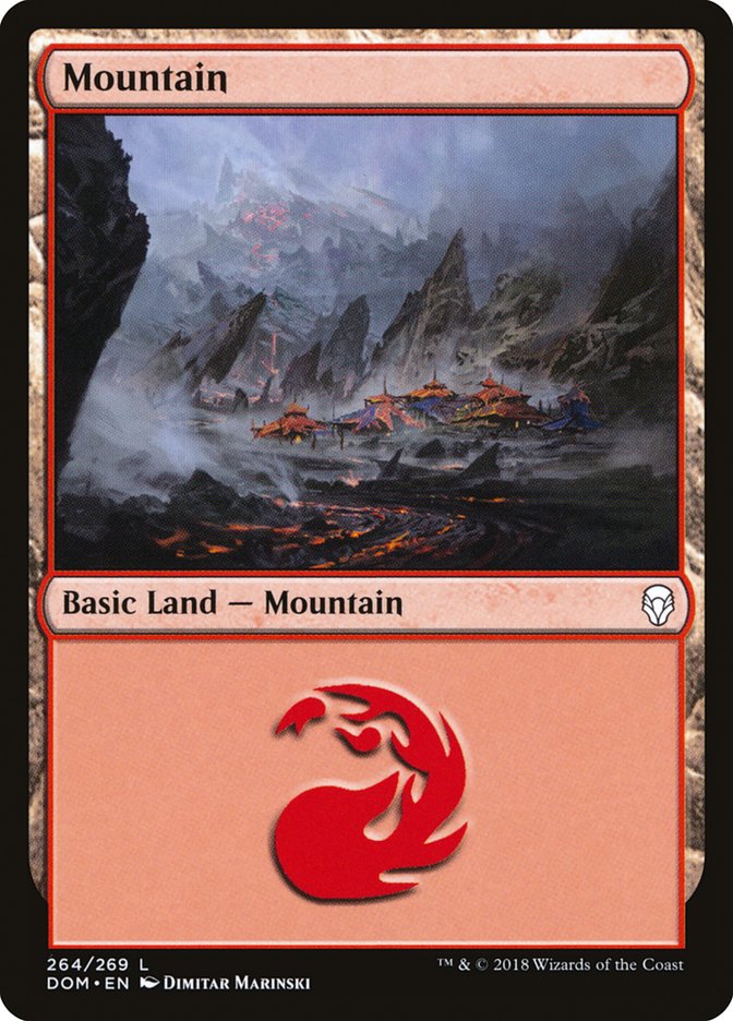 Mountain (264) [Dominaria] | Deep Dive Games St. Marys