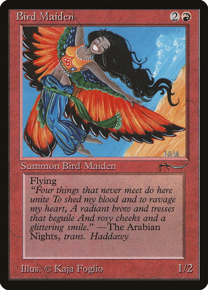 Bird Maiden (Light Mana Cost) [Arabian Nights] | Deep Dive Games St. Marys