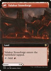 Valakut Awakening // Valakut Stoneforge (Extended Art) [Zendikar Rising] | Deep Dive Games St. Marys