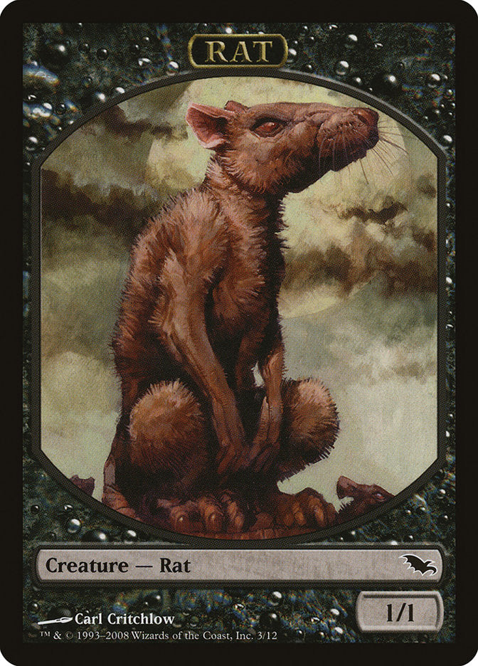 Rat Token [Shadowmoor Tokens] | Deep Dive Games St. Marys