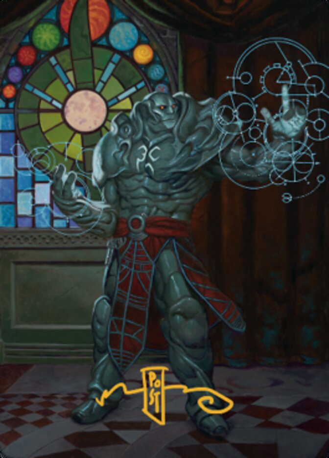 Karn, Living Legacy Art Card 2 (Gold-Stamped Signature) [Dominaria United Art Series] | Deep Dive Games St. Marys