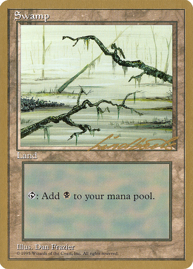 Swamp (ll371) (Leon Lindback) [Pro Tour Collector Set] | Deep Dive Games St. Marys