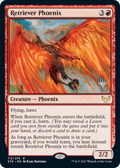 Retriever Phoenix (Promo Pack) [Strixhaven: School of Mages Promos] | Deep Dive Games St. Marys