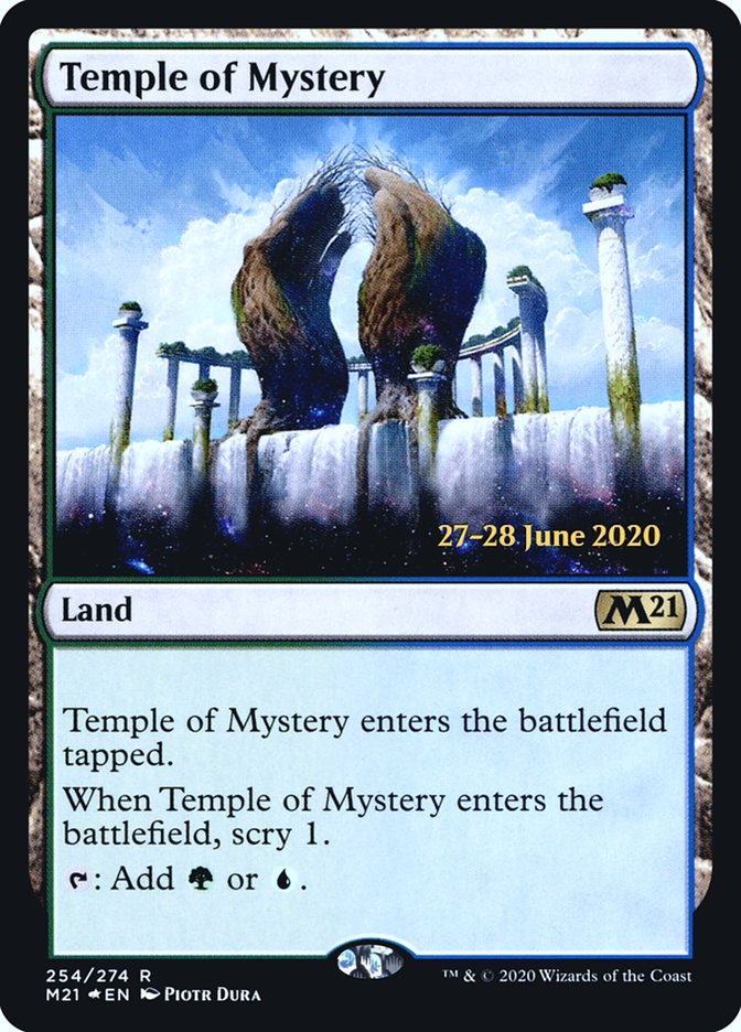 Temple of Mystery [Core Set 2021 Prerelease Promos] | Deep Dive Games St. Marys