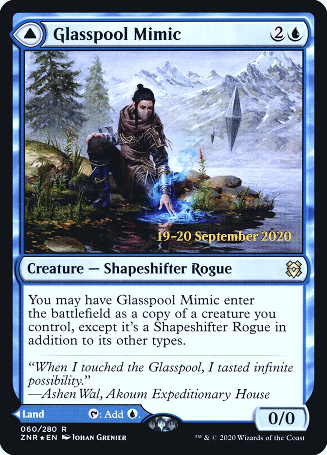 Glasspool Mimic // Glasspool Shore [Zendikar Rising Prerelease Promos] | Deep Dive Games St. Marys