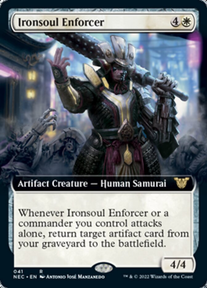 Ironsoul Enforcer (Extended Art) [Kamigawa: Neon Dynasty Commander] | Deep Dive Games St. Marys