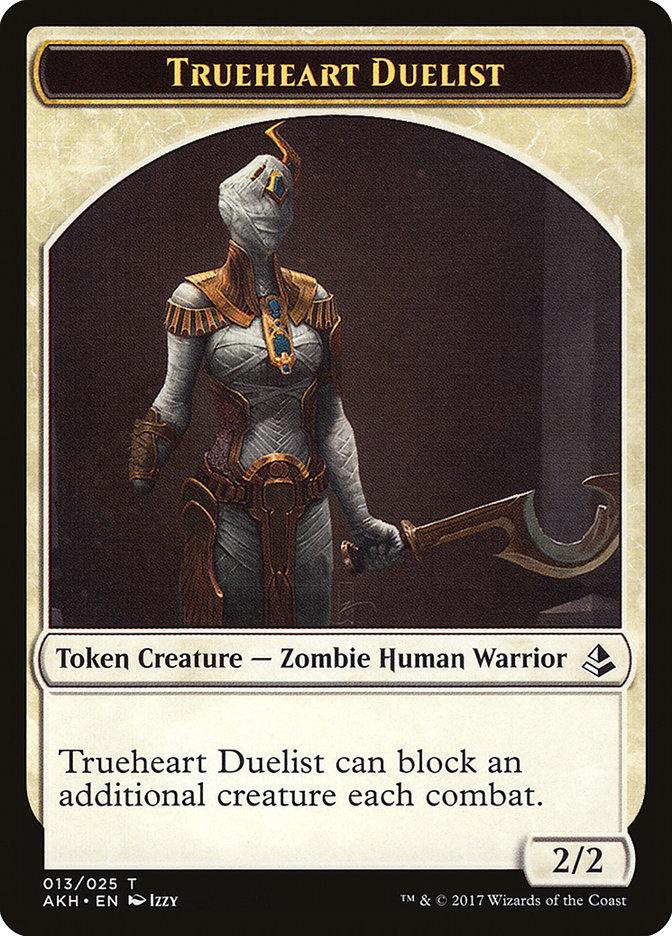 Trueheart Duelist Token [Amonkhet Tokens] | Deep Dive Games St. Marys