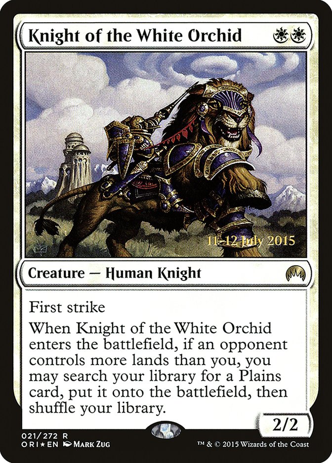 Knight of the White Orchid [Magic Origins Prerelease Promos] | Deep Dive Games St. Marys