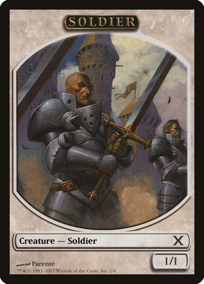 Soldier Token [Tenth Edition Tokens] | Deep Dive Games St. Marys