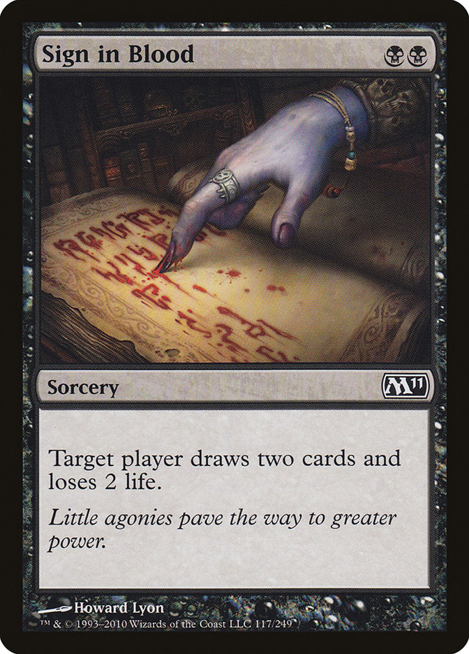 Sign in Blood [Magic 2011] | Deep Dive Games St. Marys