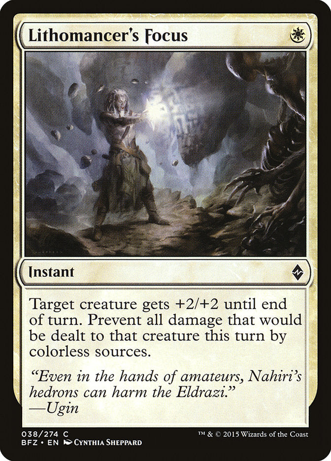 Lithomancer's Focus [Battle for Zendikar] | Deep Dive Games St. Marys