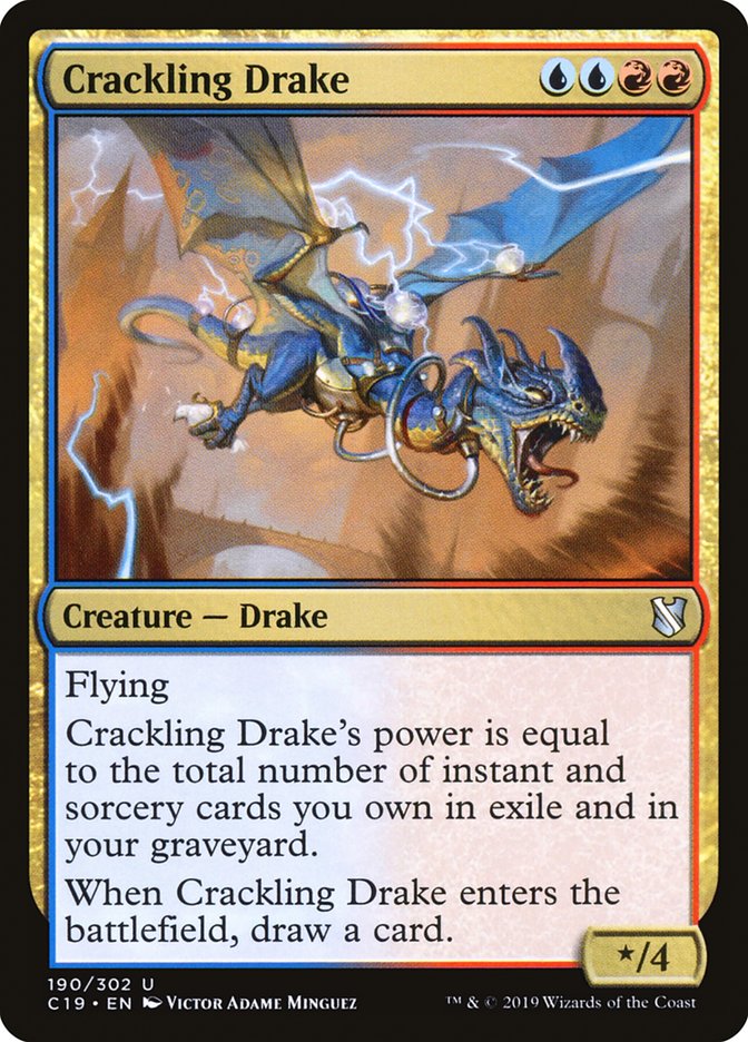 Crackling Drake [Commander 2019] | Deep Dive Games St. Marys