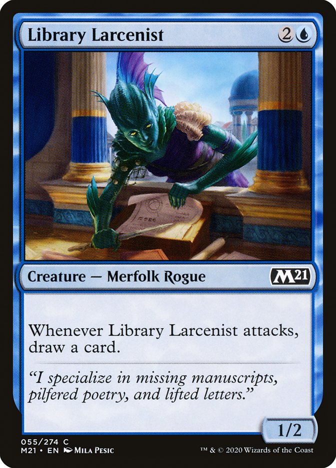 Library Larcenist [Core Set 2021] | Deep Dive Games St. Marys