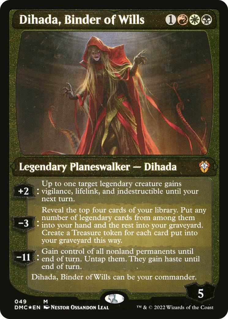 Dihada, Binder of Wills (Showcase Display Commander) [Dominaria United Commander] | Deep Dive Games St. Marys