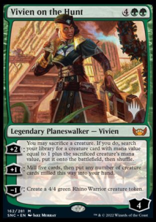 Vivien on the Hunt (Promo Pack) [Streets of New Capenna Promos] | Deep Dive Games St. Marys