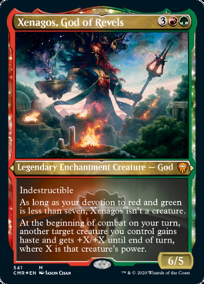 Xenagos, God of Revels (Etched) [Commander Legends] | Deep Dive Games St. Marys