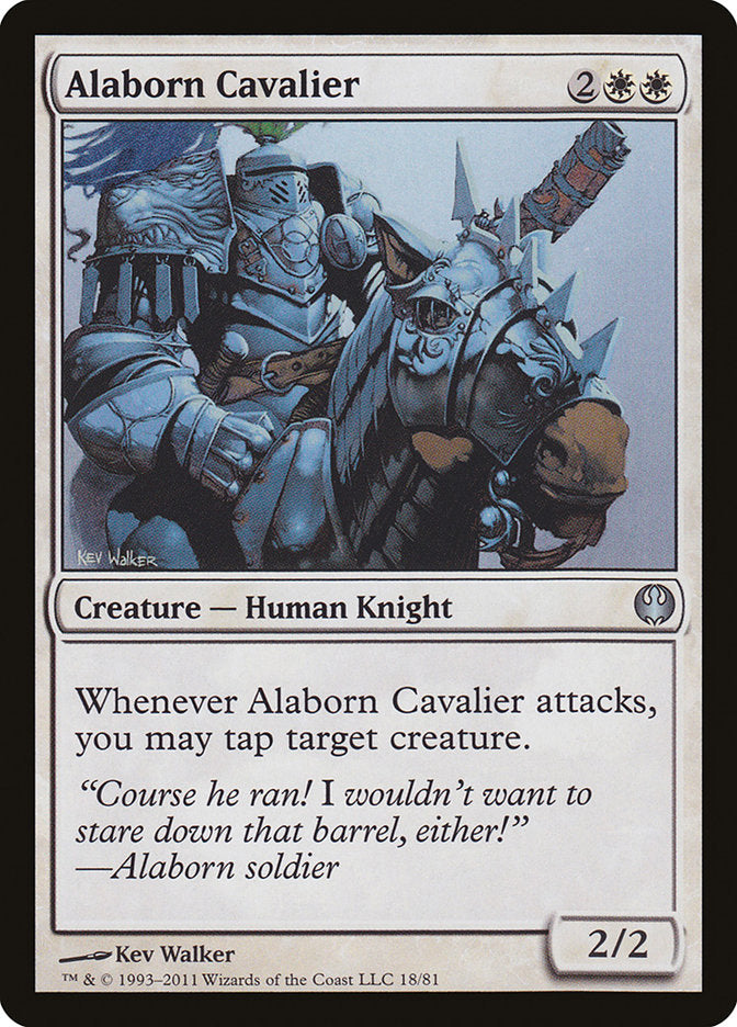 Alaborn Cavalier [Duel Decks: Knights vs. Dragons] | Deep Dive Games St. Marys