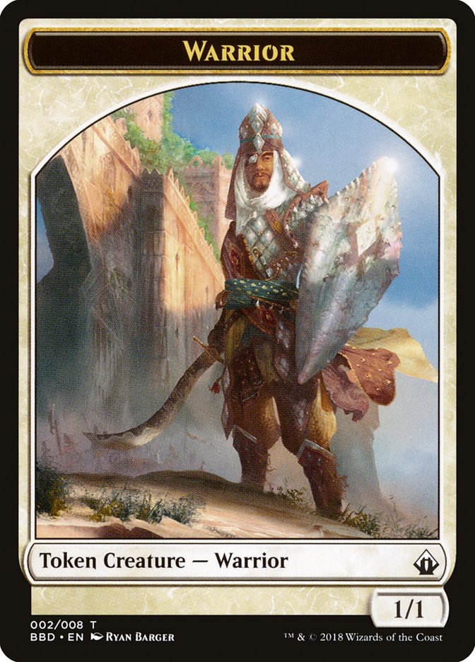 Warrior Token [Battlebond Tokens] | Deep Dive Games St. Marys