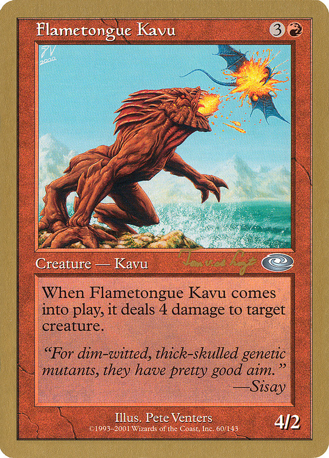 Flametongue Kavu (Tom van de Logt) [World Championship Decks 2001] | Deep Dive Games St. Marys