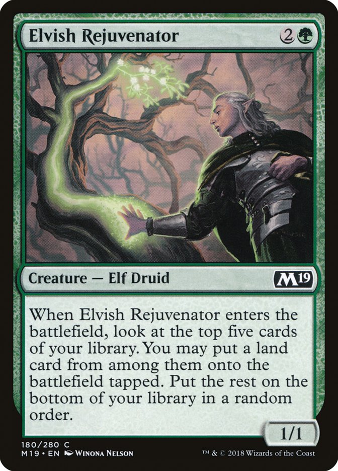 Elvish Rejuvenator [Core Set 2019] | Deep Dive Games St. Marys