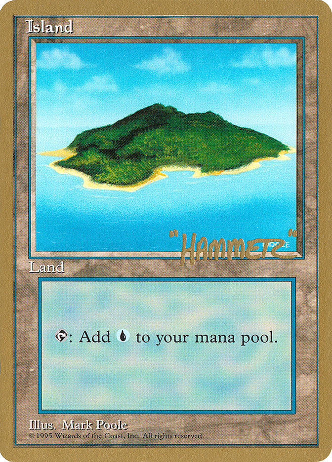 Island (shr367) (Shawn "Hammer" Regnier) [Pro Tour Collector Set] | Deep Dive Games St. Marys