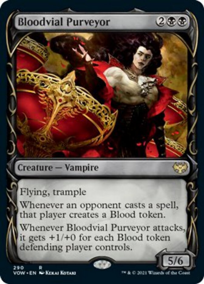 Bloodvial Purveyor (Showcase Fang Frame) [Innistrad: Crimson Vow] | Deep Dive Games St. Marys