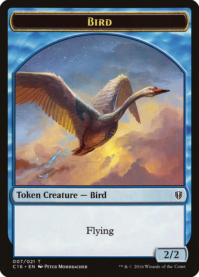 Bird Token (007/021) [Commander 2016 Tokens] | Deep Dive Games St. Marys