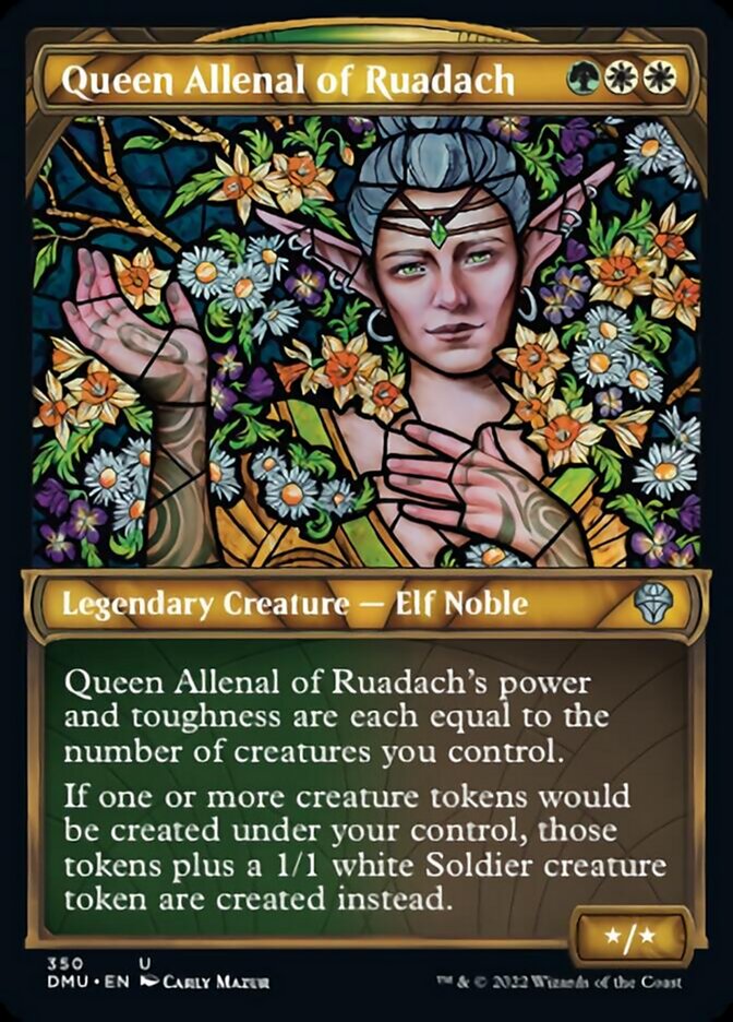 Queen Allenal of Ruadach (Showcase Textured) [Dominaria United] | Deep Dive Games St. Marys