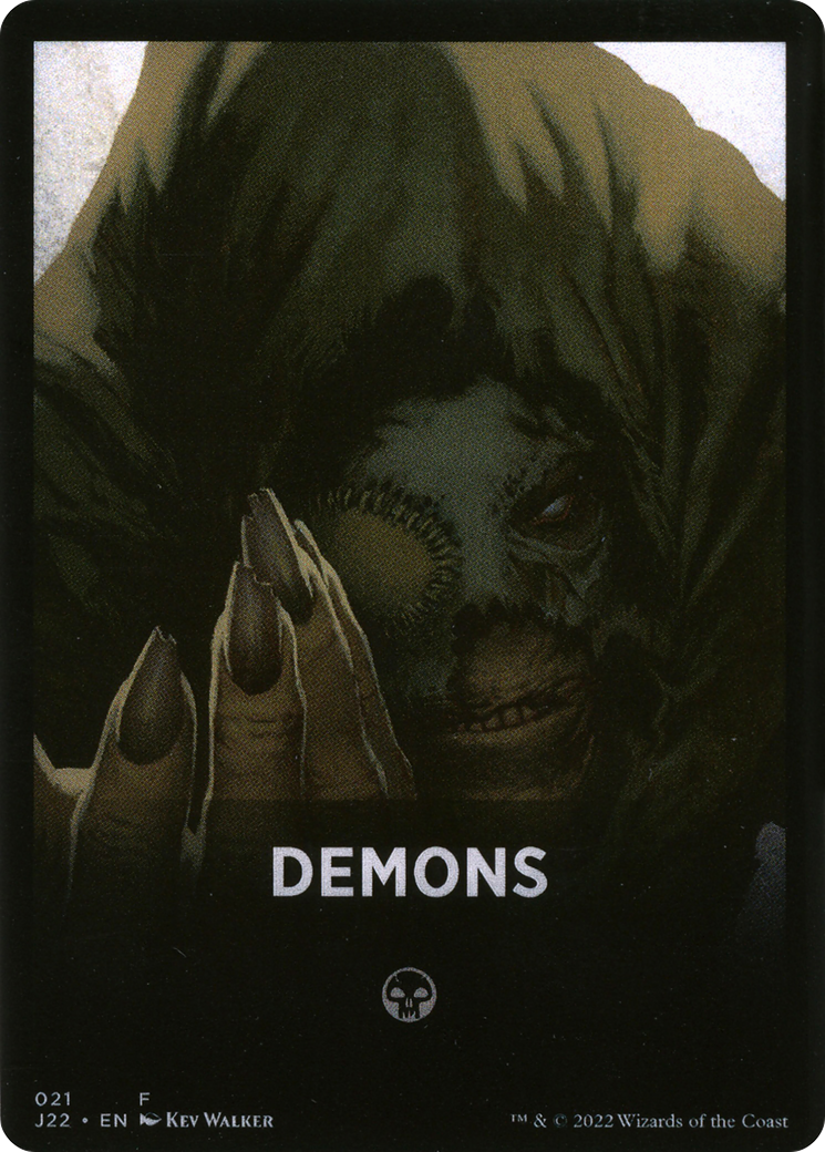 Demons Theme Card [Jumpstart 2022 Front Cards] | Deep Dive Games St. Marys