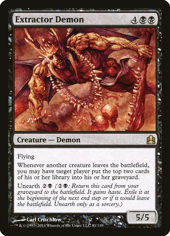 Extractor Demon [Commander 2011] | Deep Dive Games St. Marys