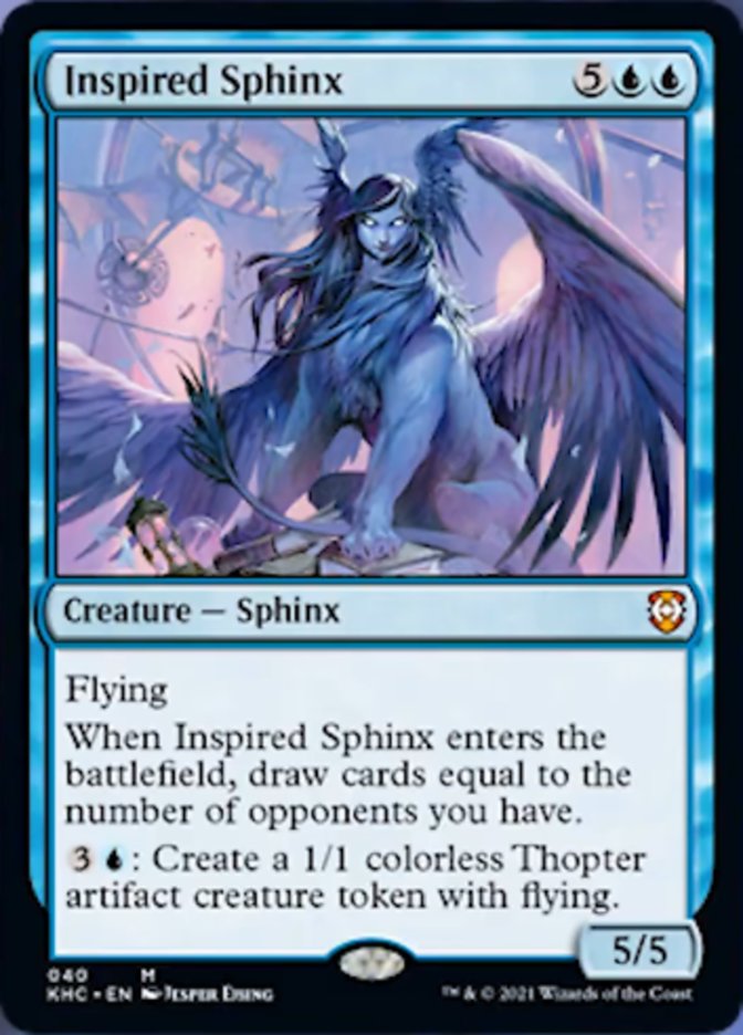 Inspired Sphinx [Kaldheim Commander] | Deep Dive Games St. Marys