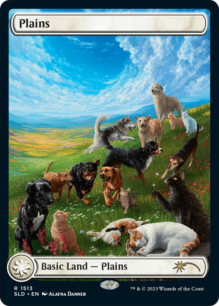 Plains (1513) [Secret Lair Commander Deck: Raining Cats and Dogs] | Deep Dive Games St. Marys