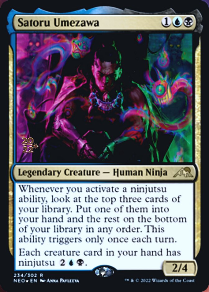 Satoru Umezawa [Kamigawa: Neon Dynasty Prerelease Promos] | Deep Dive Games St. Marys