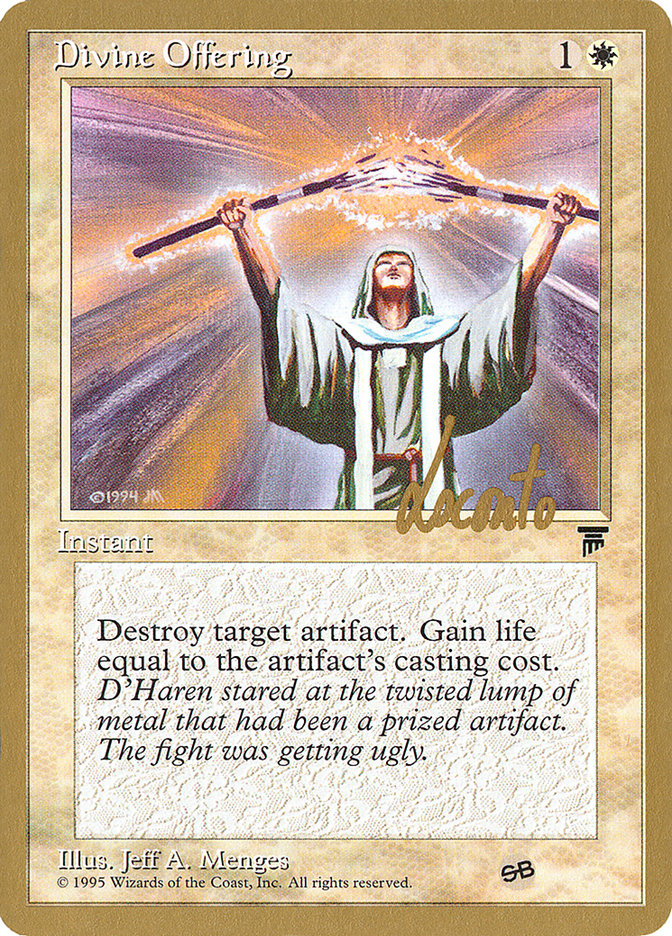 Divine Offering (Michael Loconto) (SB) [Pro Tour Collector Set] | Deep Dive Games St. Marys